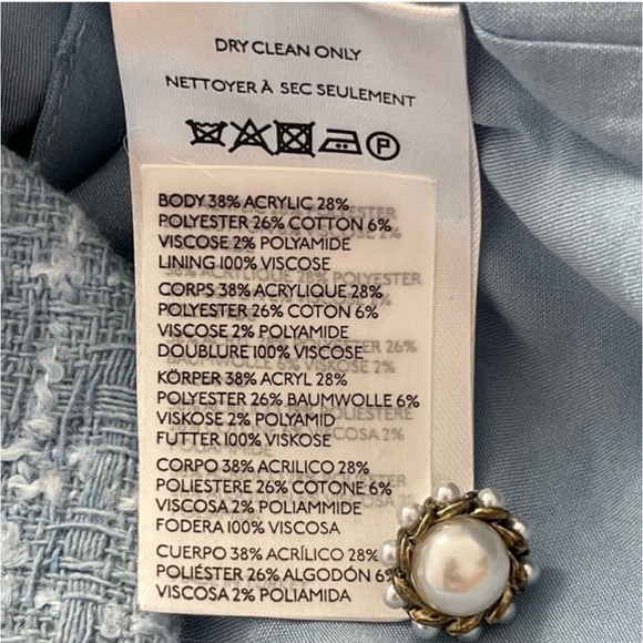 Women's Anthropologie Maeve Tweed Blue Dress - Picture 6 of 6